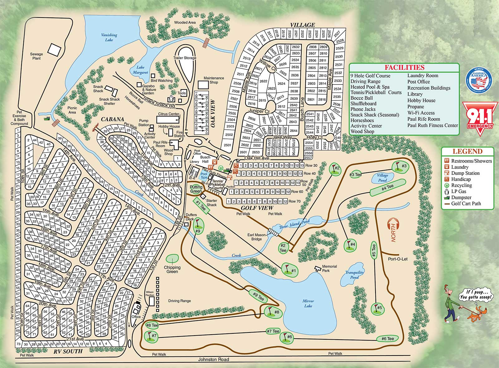 2022 Travelers Rest RV Park Map