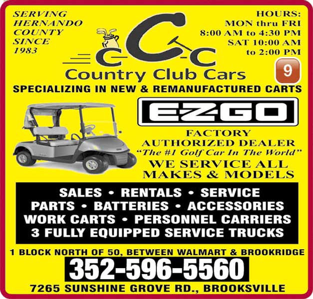 Country Club Cars Ad